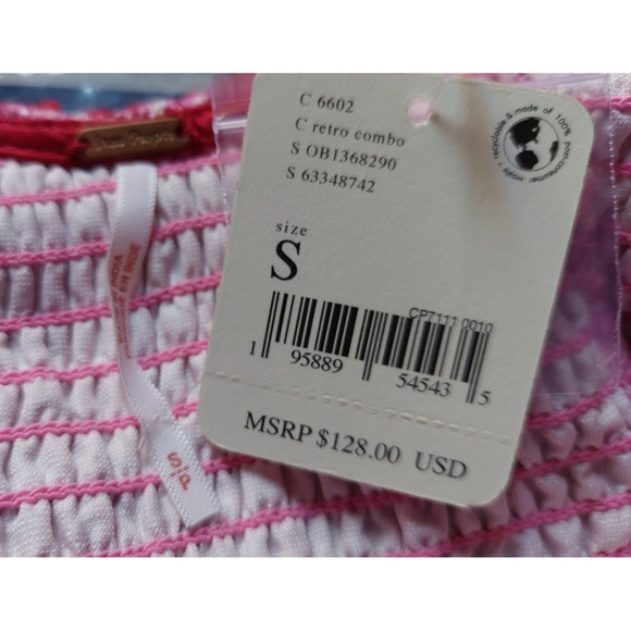 NWT Free People Blouse Size S Dare Me Velvet - Picture 6 of 7